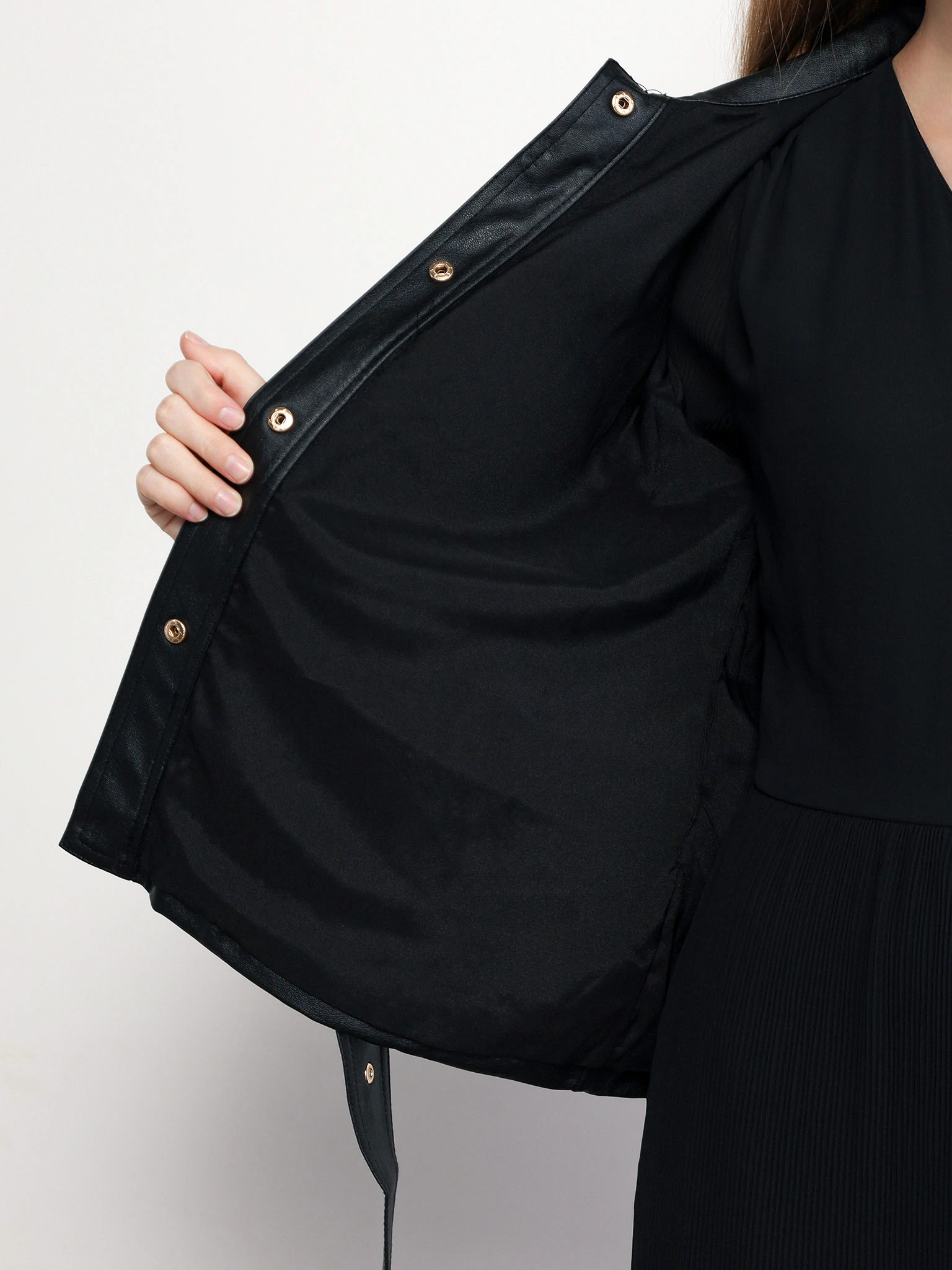 Куртка прямого кроя со съемным поясом